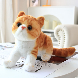 Poupées de simulation de chat mignonnes, jouet en peluche, oreiller de chat, poupée de chiffon, cadeau apaisant pour enfants - Product Image 2