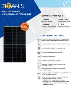 Panneau solaire de 400 watts Produits d'énergie solaire 390w 400 w 405w 410w 415w Panneau solaire surélevé 405w - Product Image 2