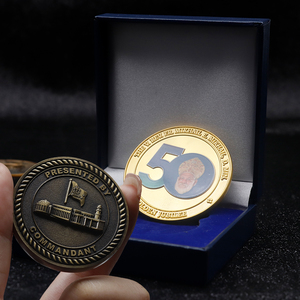 Fabricante personalizado moneda de la suerte chapada en plata oro colección conmemorativa desafío moneda recoger regalo - Product Image 2