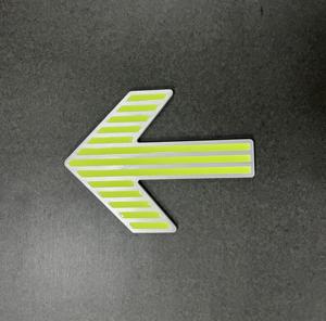 Yüksek kaliteli fotolüminesan ok işaretleri karanlık alüminyum gravür ok emniyet işaretleri - Product Image 6