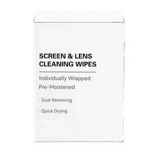 Lingettes humides pour appareils photo et écrans d'ordinateur Lingettes nettoyantes pour lentilles emballées individuellement - Product Image 1