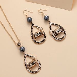 Luxury Premium High End Designer Gold Plated Zircon Earrings <b>Necklace</b> Set Women Elegant Hawaiian Style Trendy Fashion <b>Statement</b> - Product Image 1