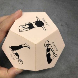 Dés de fitness en mousse PU anti-stress avec logo personnalisé, cube d'entraînement, jouet, cadeaux promotionnels d'entreprise - Product Image 3