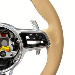 Volant en cuir et daim de haute qualité pour Porsche Panamera Cayenne Macan Cayman GT4 Boxster 718 981 <span class=keywords><strong>911</strong></span> 991 992 992 - Product Image 3