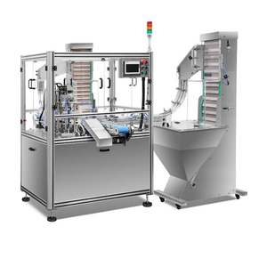 Machine d'assemblage de bouchons à grande vitesse, à pousser et tirer, en deux parties, pour bouchons de sécurité enfant Tapa et bouchons étanches 19L, vibrante, automatique, 8000 par heure - Product Image 5