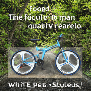 Vélo de montagne pliable à 21 vitesses de 26 pouces personnalisé <span class=keywords><strong>cadeau</strong></span> pour hommes et femmes avec frein à disque pédale ordinaire et fourche en acier - Product Image 1