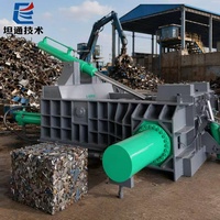 Máquina Empacadora Hidráulica de Chatarra Metálica con Certificación CE para Reciclaje de Latas de Aluminio y Chatarra Metálica en el Mercado de la India