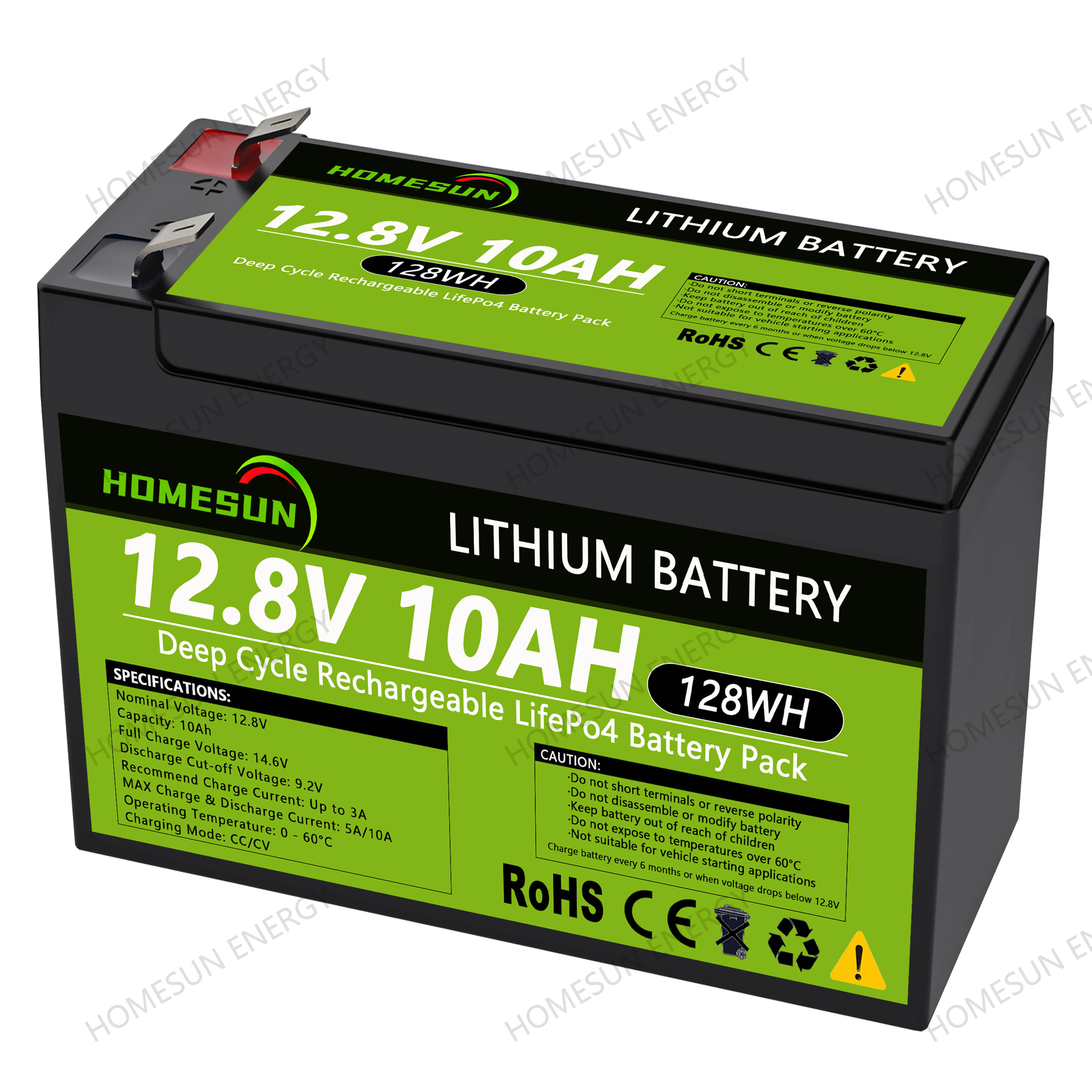 Lifepo4 12v 7ah 10ah Lithium Ion Battery Pack For Rv, Marine, Kids Scooters, Power Wheels, Trolling Motor