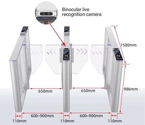 TD-PG-302 del cancello di controllo di accesso pedonali con barriera a oscillazione intelligente del cancello di pedestrazione del cancello d'ingresso di sicurezza - Product Image 5