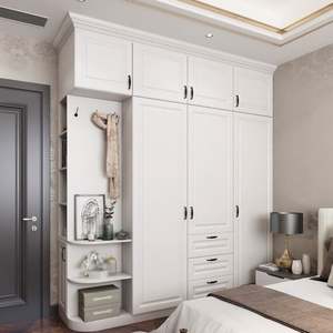 Nouveauté 2024, armoire de chambre à coucher en bois moderne, résistante à l'humidité - Product Image 1