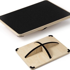 Planche d'équilibre carrée en bois antidérapante pour entraînement fitness à domicile et entraînement adulte - Product Image 1