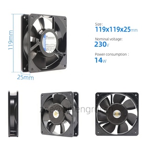 Ventilador Axial de Refrigeración Mecánico de Alta Temperatura ebmpapst 9956 12025 120*120*25mm 230V AC 14W 0.07A 12CM - Product Image 2