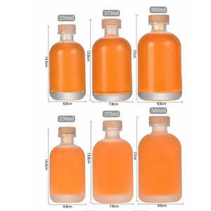 Bouteille en verre vide de 250 ml, 500 ml, 3750 ml pour vin de fruits, <span class=keywords><strong>vodka</strong></span>, gin, rhum, alcool, café, whisky, moonshine, liqueur avec bouchon - Product Image 5
