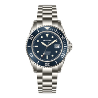 Montre mécanique de luxe Seiko pour homme, saphir, acier inoxydable, étanche, plongée, sport, automatique, fonction luminescente, 45 mm, analogique