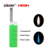 Briquet à gaz électrique design moderne tendance pour la cuisine et le barbecue, pistolet à bougies en plastique coupe-vent et rechargeable pour la cigarette de fête