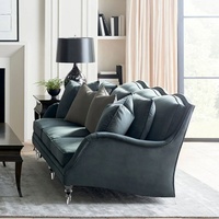 Canapé sectionnel en tissu personnalisable traditionnel, cadre en bois massif, nouveau modèle rectangulaire pour salon, appartement, hôtel, villa, décoration
