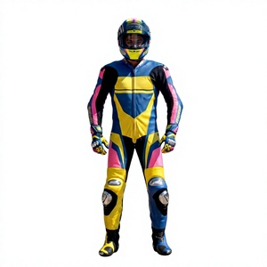 Traje de Carreras Ramaha Premium para Hombre, 1 Pieza, Cuero Vacuno/Canguro Genuino, Estilo MotoCP, Mono de Carreras, Nivel de Protección 2 - Product Image 1