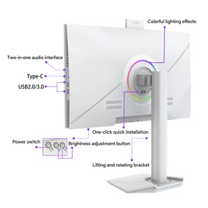 Ordinateur de bureau tout-en-un haut de gamme de 27.8 pouces <span class=keywords><strong>dernière</strong></span> conception 6-14 générations <span class=keywords><strong>I3</strong></span>-I9 16:9 écran large utilisation de jeu de bureau SSD LCD dur - Product Image 4