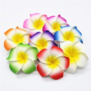Flores de Huevo Artificiales de Frangipani para el Cabello, Hechas a Mano, de 4-11 CM, para Vacaciones en la Playa - Product Image 5