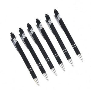 Stylo tactile multifonction 2-en-1 en métal, personnalisable, avec logo bleu métallisé, fabriqué en Chine – Nouveauté - Product Image 1