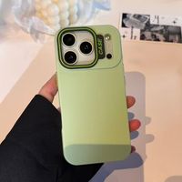 Coque de téléphone antichoc à double lentille bicolore, vibrante et rafraîchissante, compatible avec iPhone 17 16 15 14 13 12 11