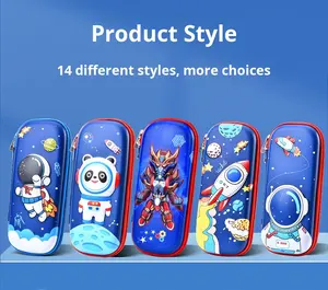 Mignon 3D Cartoon EVA Trousse à Crayons pour Enfants Grande <span class=keywords><strong>Capacité</strong></span> 23x10x5cm Boîte de Papeterie avec Impression UV pour Grades 1-6 - Product Image 4