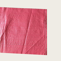 Sac tissé en polypropylène (PP) de couleur rouge pour sucre, maïs, farine, engrais et semences