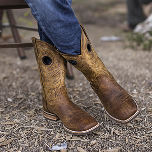 Cổ Điển Phía Tây Cao Bồi Khởi Động Của Nam Giới Nhà Máy Tùy Chỉnh Cao Cấp Da Phía Tây Cao Bồi Khởi Động Mens Mexico Ngón Chân Vuông Thiết Kế Người Đàn Ông Khởi Động - Product Image 3