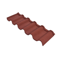 Tejas de techo de metal con revestimiento de piedra de aluminio resistente a la intemperie de estilo moderno Tejas cuadradas corrugadas materiales de construcción para techo
