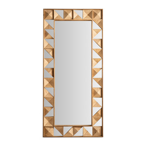 Espejo de pie con marco de madera estilo Wabi Sabi, hecho a mano para uso doméstico - Product Image 5