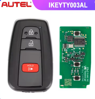 Clé intelligente universelle Autel pour IKEYTY8A3AL IKEYTY8A3BL IKEYTY8A4AL, clé télécommande intelligente à écran tactile à 3 boutons, type 4D 8A KM100