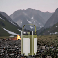 Lanterne de camping LED étanche haute puissance et lampe de tente avec batterie externe d'urgence USB et crochet de randonnée pour les aventures en plein air et l'escalade