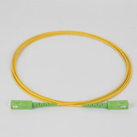 Connecteur SC/APC câble à fibre optique en PVC Simplex monomode 2.0mm 9 /125 SM SX cordon de raccordement à fibre optique SC à SC