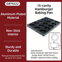 Moule de cuisson rectangulaire en fer recouvert d'aluminium antiadhésif PTFE, personnalisable en usine, 60*40*3.9cm, pour gâteaux et pains