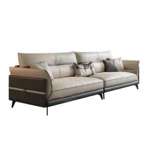 Hot Selling Sectional Sofa Multi Color Leather Furniture Modern and Simple Design Living Room Sofa