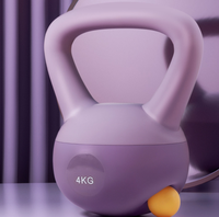 Kettlebell en fonte PVC rempli de sable – Équipement de fitness durable et personnalisé, compact, portable, facile à utiliser, plusieurs options de poids