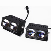 Lampu Kabut Motor LED Dual Color 900W Daya Tinggi, Lampu Depan, Lampu Utama, Lampu Bantu LED untuk Offroad