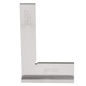 Cuadrado de ingeniería de borde plano de 90 grados, con transportador de Base ancha, ROKTOOLS, inspección de ángulo - Product Image 1