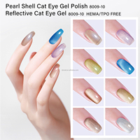 Vente flash Vernis à ongles gel effet œil de chat réfléchissant Effet miroir chromé UV LED Curable Formule personnalisée d'usine Gel à ongles pour salon de beauté