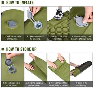 Colchoneta de Camping Autoinflable Ultraligera con Bomba de Pie Integrada, Impermeable, para Excursionismo y Senderismo - Product Image 2