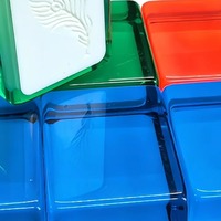 Ensemble de Mahjong de Luxe Moderne Américain, 160 Tuiles, Acrylique 4 Couches, Gravé, Écologique, Durable, Logo Personnalisé, Coffret Cadeau
