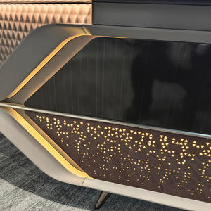 Muebles de Oficina de Diseño de Lujo Ligero, Mesa Ejecutiva de Madera Negra, Escritorio de Oficina de Alta Calidad para Abogado, Gerente o Director - Product Image 5