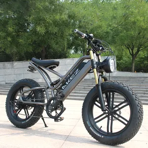 Bicicleta eléctrica de alta velocidad, neumático ancho, 2023 W, 48V, 20 pulgadas, 750