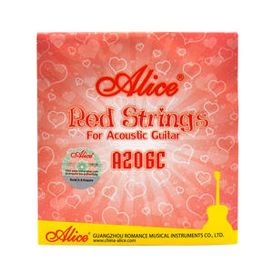 Cuerda <span class=keywords><strong>de</strong></span> Guitarra Acústica <span class=keywords><strong>Ligera</strong></span> Alice A206Cl Roja 123, Cuerda Individual/Juego, Hecha en Guangdong - Product Image 5