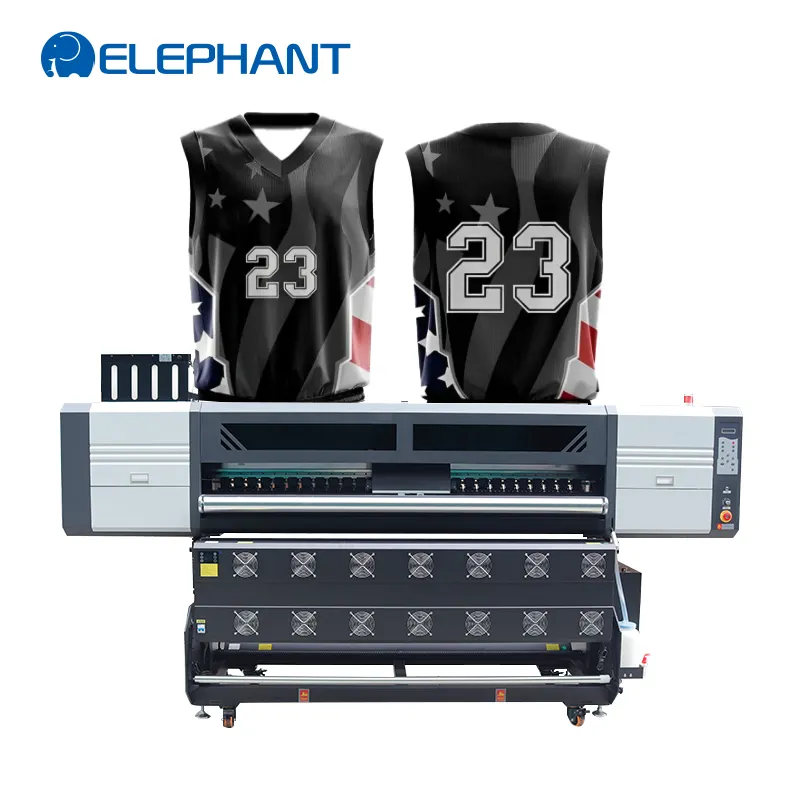 염료 승화 프린터 디지털 i3200 8 개의 프린트 헤드 승화 프린터 기계 저지 스포츠웨어 인쇄
