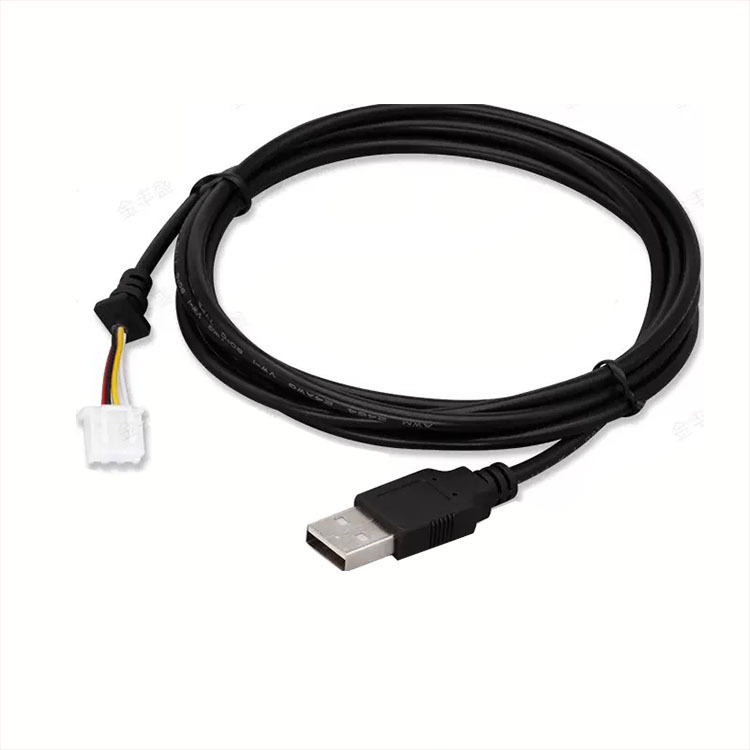 Customization <strong>USB</strong> a Male Female to <strong>Bare</strong> <strong>Wire</strong> Pigtail <strong>End</strong> Charger <strong>Cable</strong> with Strain Relief