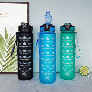 Công Suất Lớn Matte Nhựa Cốc Nước New Gradient Màu Sắc Thiết Kế Không Gian Di Động Thể Thao Ngoài Trời Ấm Đun Nước Cho Nam Giới Phụ Nữ Trà - Product Image 3