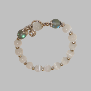 Bracelet en cristal opale bleu mer trésor clair de lune Bracelet élastique léger de luxe pour filles femmes bijoux accessoires - Product Image 3