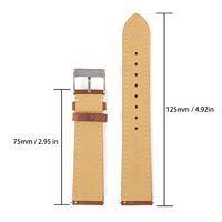 Meilleur rapport qualité/prix Spot à quartz Convient au bracelet de montre 18mm 20mm 22mm Bracelet de montre en cuir vintage