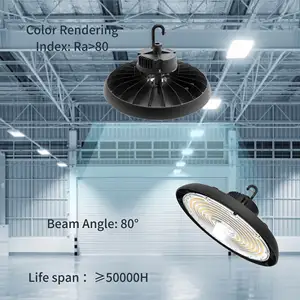 2024 beleuchtung industrie ufo professionell heißer verkauf 100 w 150 w 200 w led high bay licht